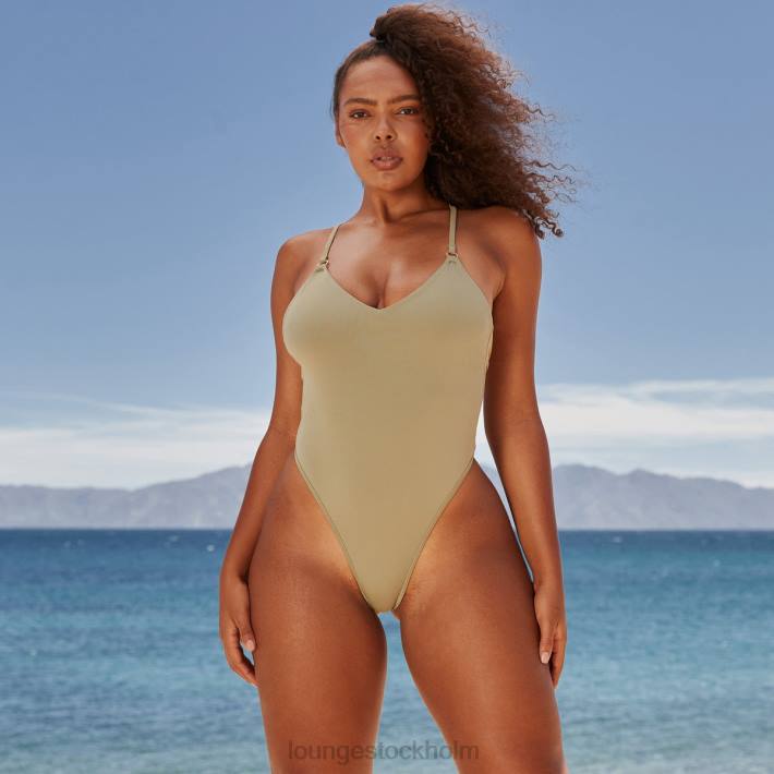 Lounge kvinnor oliv badkläder FP6J1027 statement baddräkt i ett stycke