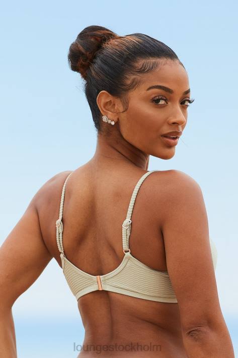 Lounge kvinnor oliv badkläder FP6J978 bikinitopp med struktur i new york