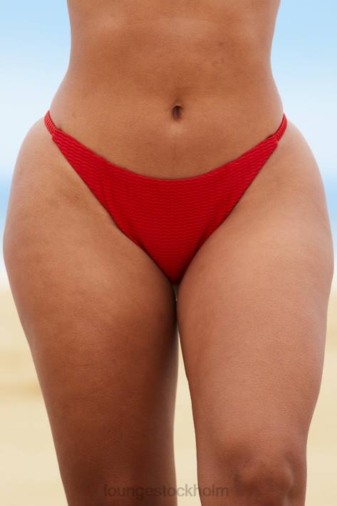 Lounge kvinnor röd badkläder FP6J981 new york texturerade bikinitrosor