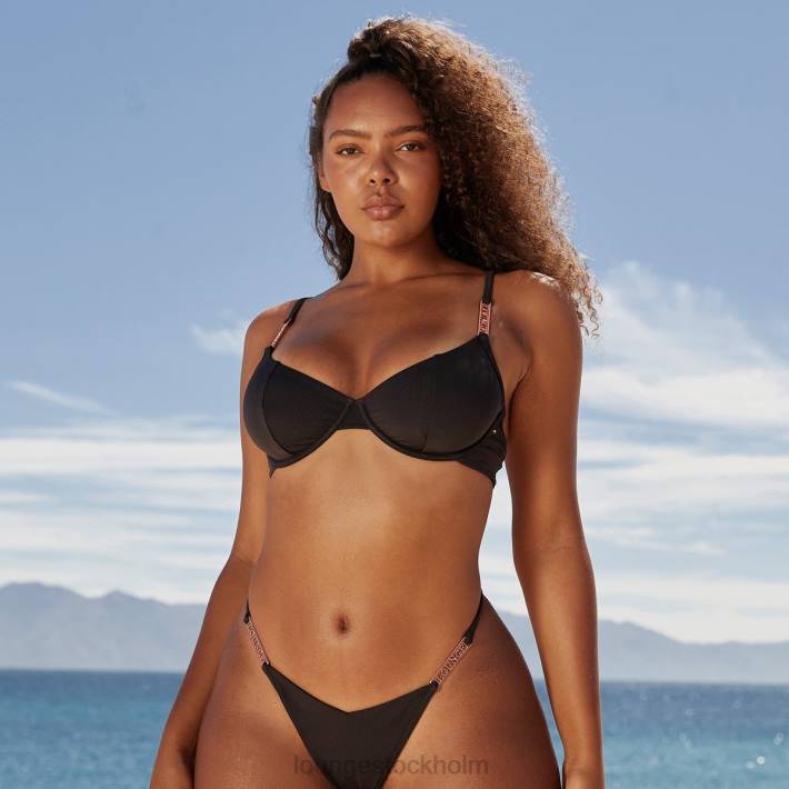 Lounge kvinnor svart badkläder FP6J1014 signatur bikini topp