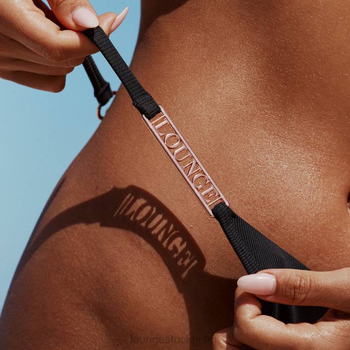 Lounge kvinnor svart badkläder FP6J1015 signatur bikini stringtrosa