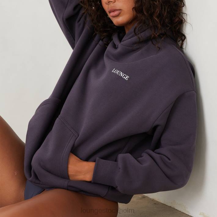 Lounge kvinnor rökt blå kläder FP6J875 oumbärlig oversized hoodie