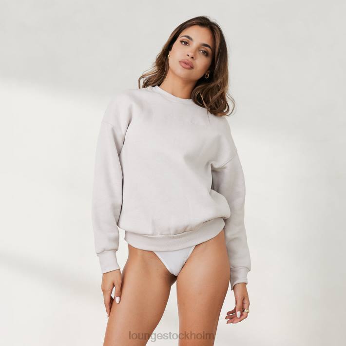 Lounge kvinnor sten kläder FP6J871 365 oversized tröja med rund hals