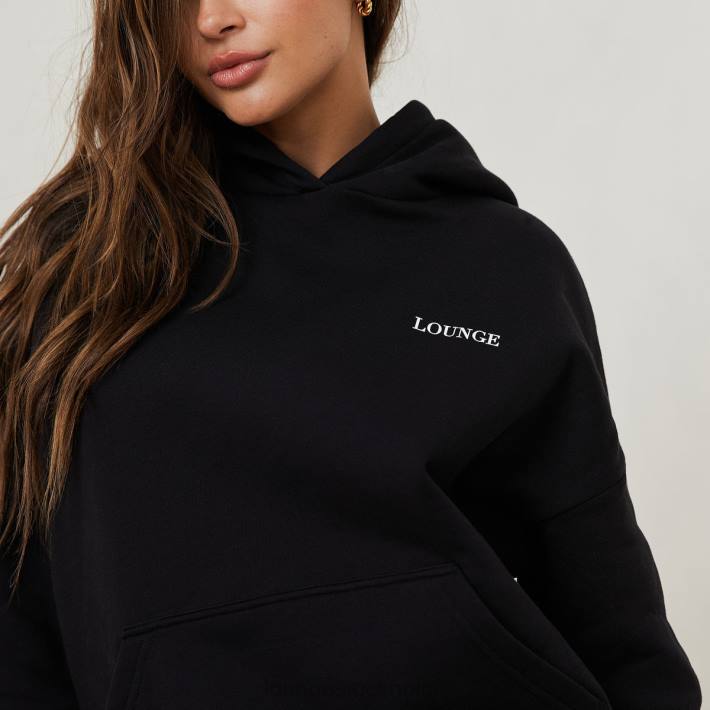 Lounge kvinnor svart kläder FP6J876 oumbärlig oversized hoodie