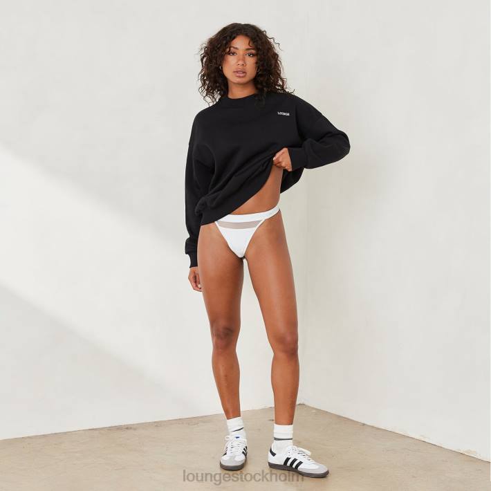 Lounge kvinnor svart kläder FP6J886 oumbärlig tröja med rund hals