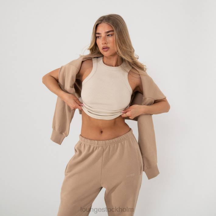 Lounge kvinnor ben kläder FP6J796 ribbad racerback top x jess hunt