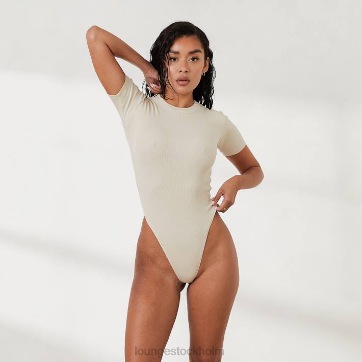 Lounge kvinnor ben kläder FP6J809 ribbad t-shirt body x jess hunt