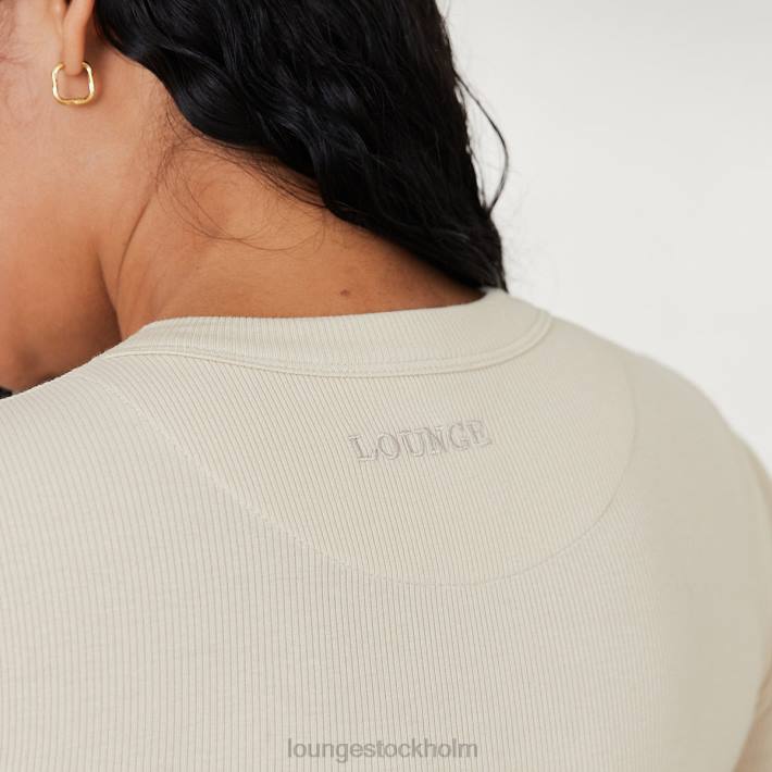 Lounge kvinnor ben kläder FP6J809 ribbad t-shirt body x jess hunt