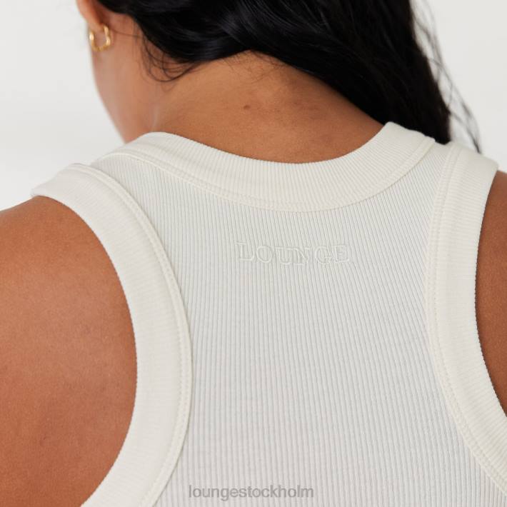 Lounge kvinnor benvit kläder FP6J814 ribbad racerback top x jess hunt