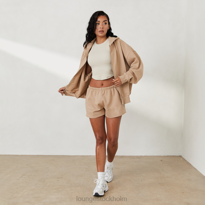 Lounge kvinnor kola kläder FP6J811 oversized hoodie med dragkedja x jess hunt