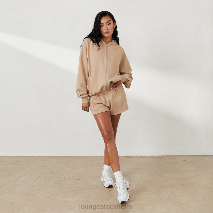 Lounge kvinnor kola kläder FP6J811 oversized hoodie med dragkedja x jess hunt