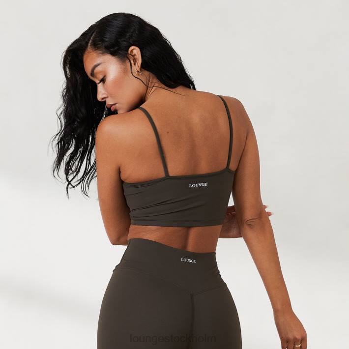 Lounge kvinnor tvättad svart kläder FP6J800 cropped cami top x jess hunt