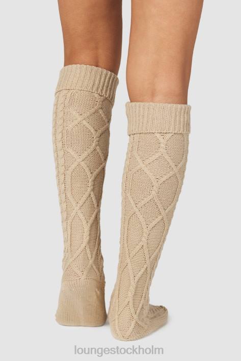 Lounge kvinnor mink kläder FP6J940 knähöga mysiga stickade strumpor