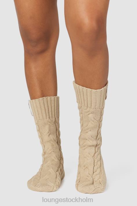 Lounge kvinnor mink kläder FP6J946 mysiga stickade strumpor