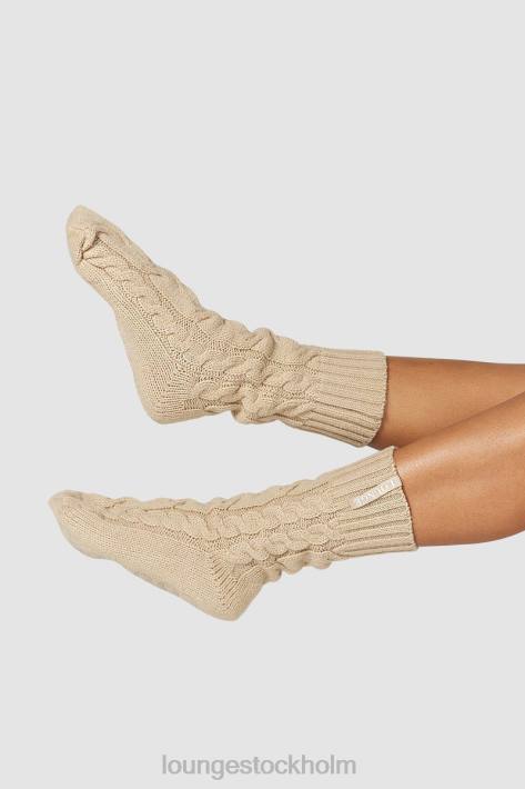 Lounge kvinnor mink kläder FP6J946 mysiga stickade strumpor