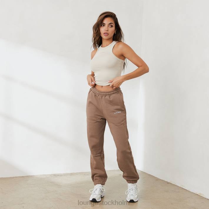 Lounge kvinnor grädde kläder FP6J837 väsentlig ribbad racerback-topp