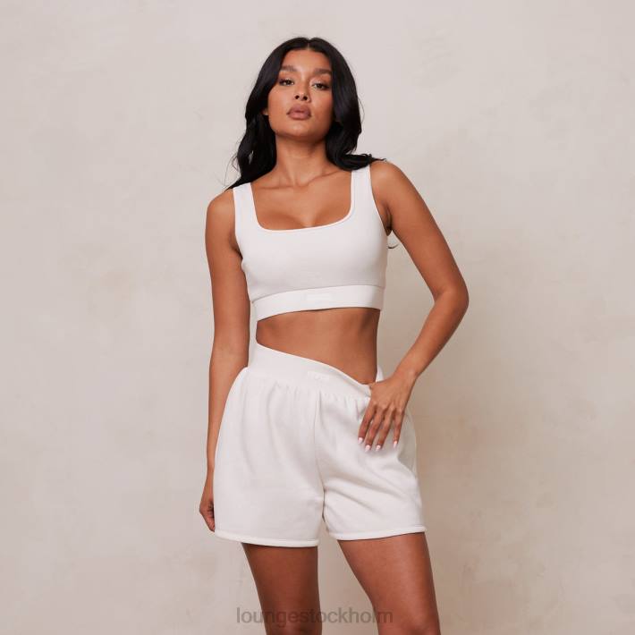 Lounge kvinnor grädde kläder FP6J859 oumbärlig crop top & shorts set
