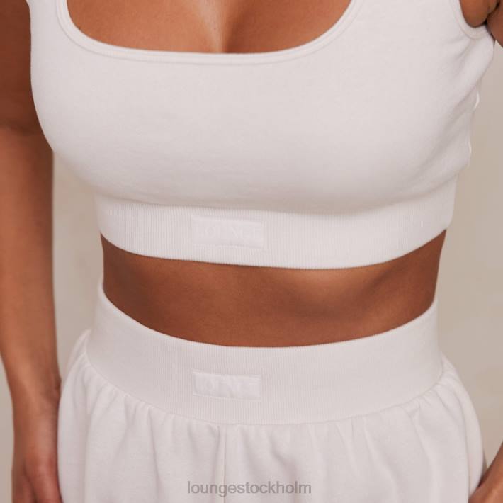 Lounge kvinnor grädde kläder FP6J859 oumbärlig crop top & shorts set