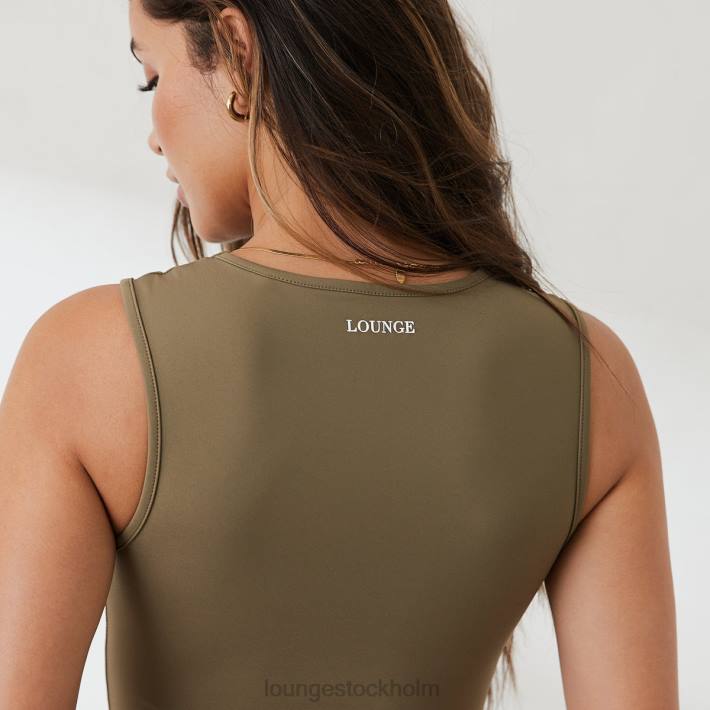 Lounge kvinnor oliv kläder FP6J828 väsentligt linne