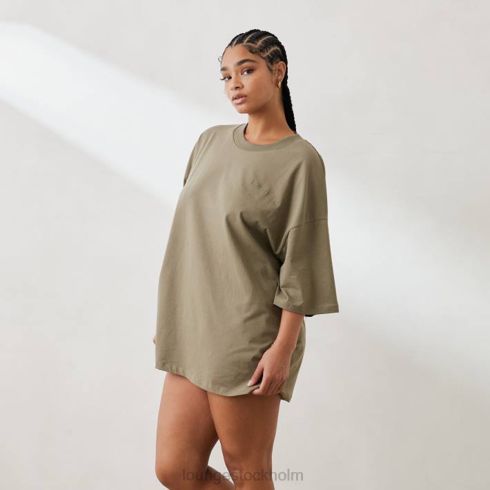 Lounge kvinnor oliv kläder FP6J849 väsentlig oversized t-shirt