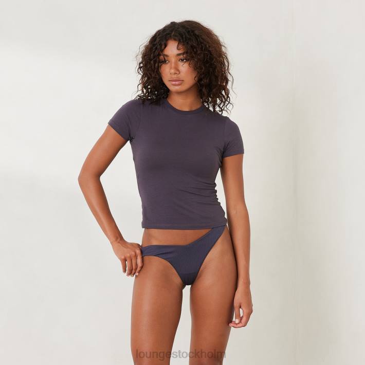 Lounge kvinnor rökt blå kläder FP6J830 väsentlig kortärmad t-shirt