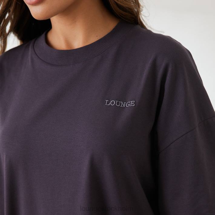 Lounge kvinnor rökt blå kläder FP6J847 väsentlig oversized t-shirt