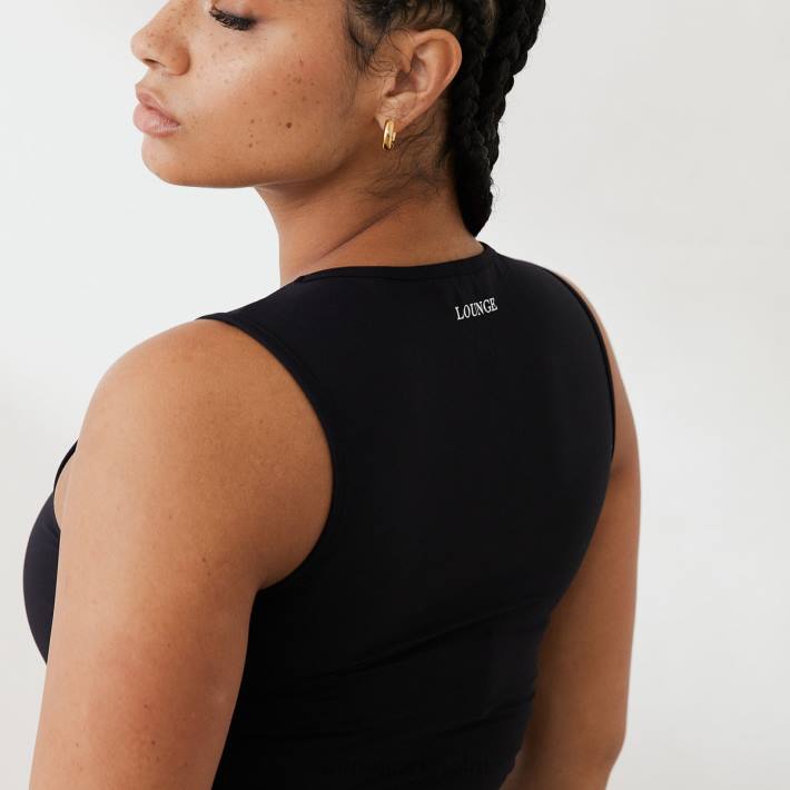 Lounge kvinnor svart kläder FP6J829 väsentligt linne