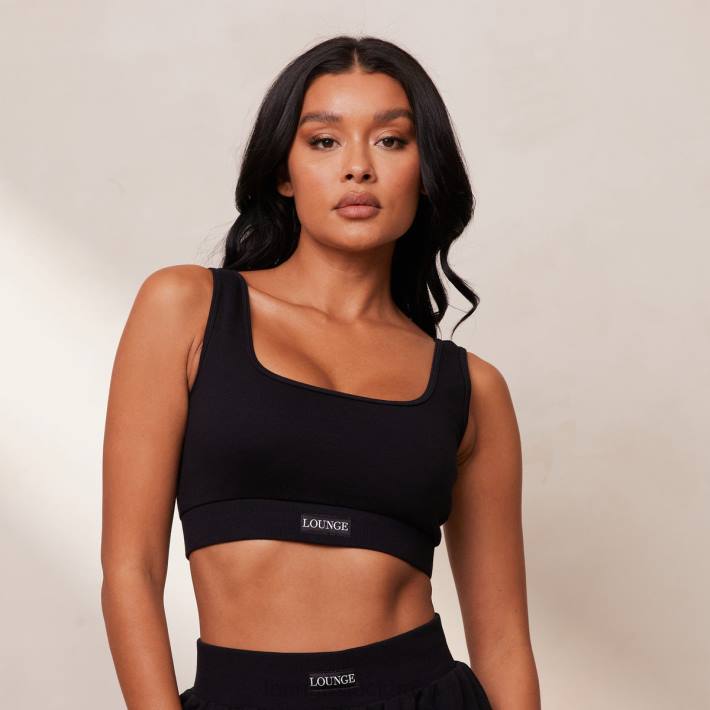 Lounge kvinnor svart kläder FP6J858 oumbärlig crop top & shorts set