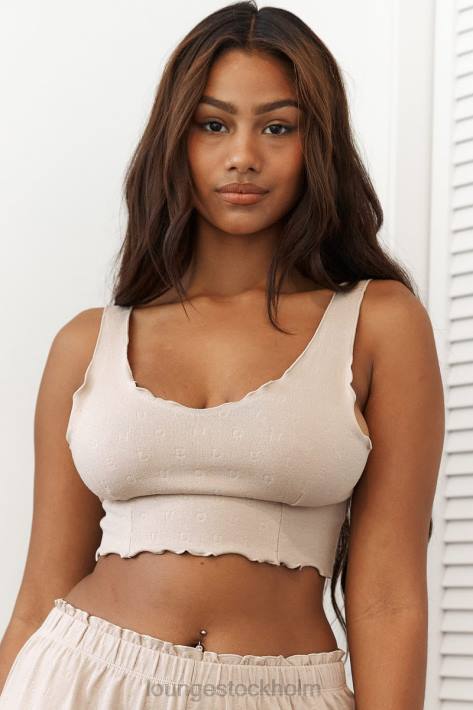 Lounge kvinnor mink kläder FP6J919 volang pyjamas cami topp