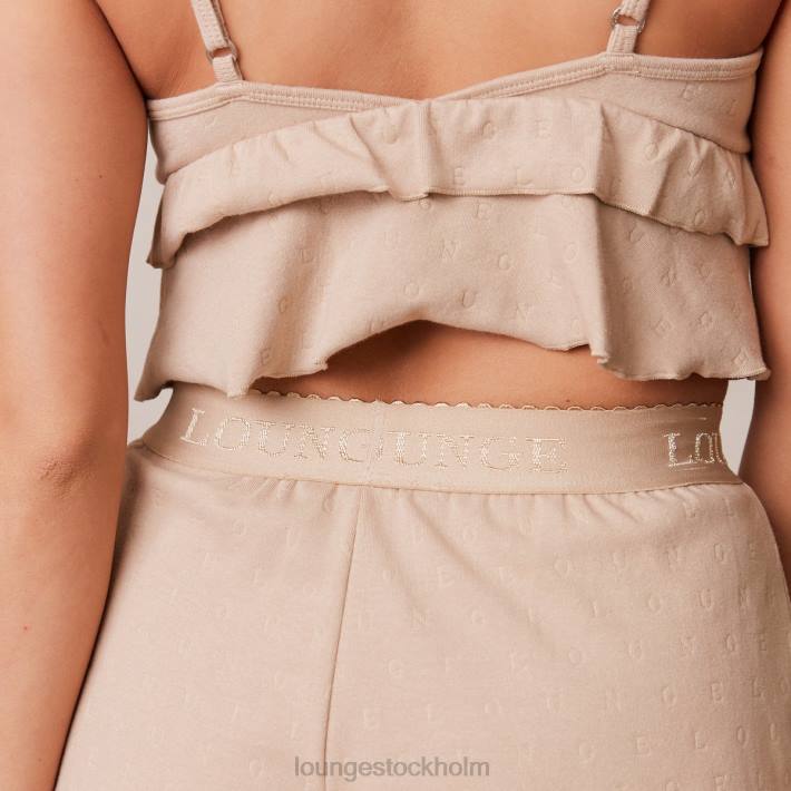 Lounge kvinnor mink kläder FP6J921 pyjamasshorts med volang