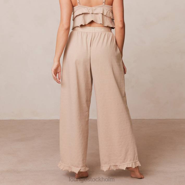 Lounge kvinnor mink kläder FP6J936 pyjamasbyxor med volang