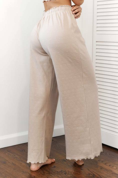 Lounge kvinnor mink kläder FP6J942 pyjamasbyxor med volang