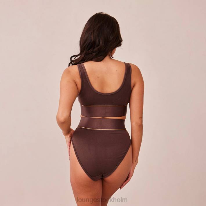 Lounge kvinnor choklad underkläder FP6J231 bralette & trosor set