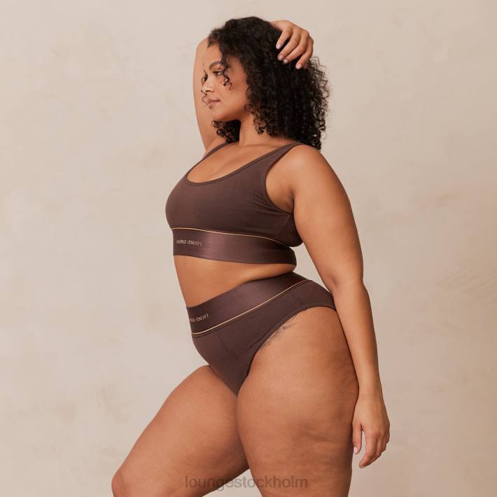 Lounge kvinnor choklad underkläder FP6J231 bralette & trosor set