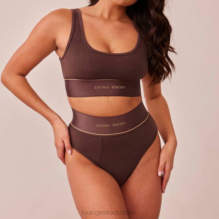 Lounge kvinnor choklad underkläder FP6J231 bralette & trosor set