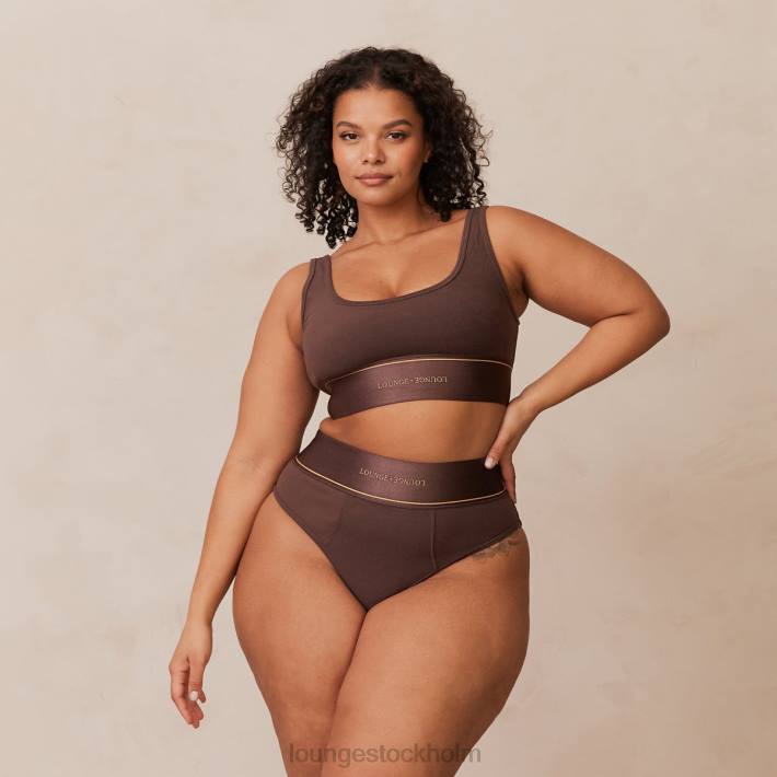 Lounge kvinnor choklad underkläder FP6J231 bralette & trosor set