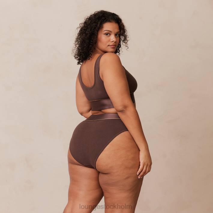 Lounge kvinnor choklad underkläder FP6J231 bralette & trosor set