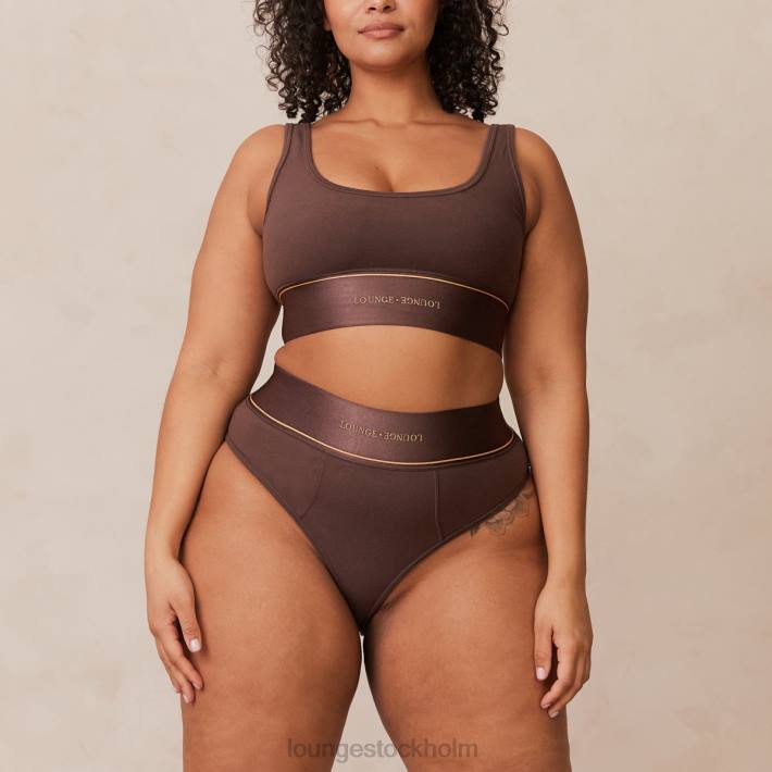 Lounge kvinnor choklad underkläder FP6J231 bralette & trosor set