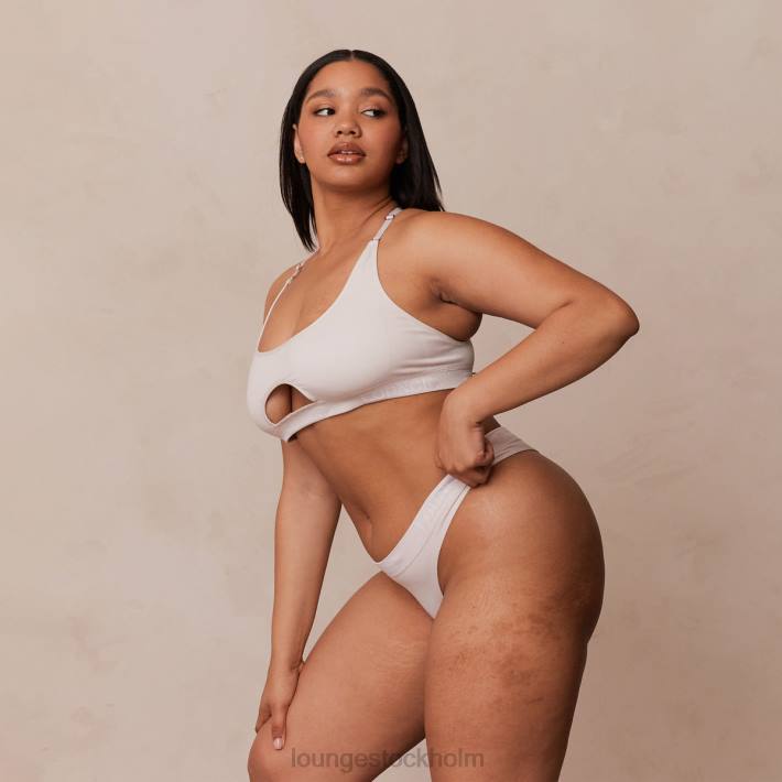 Lounge kvinnor grädde underkläder FP6J220 sömlös BH & stringtrosa/kalsonger set