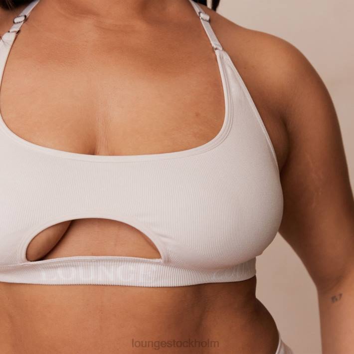 Lounge kvinnor grädde underkläder FP6J220 sömlös BH & stringtrosa/kalsonger set