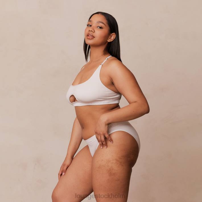 Lounge kvinnor grädde underkläder FP6J220 sömlös BH & stringtrosa/kalsonger set