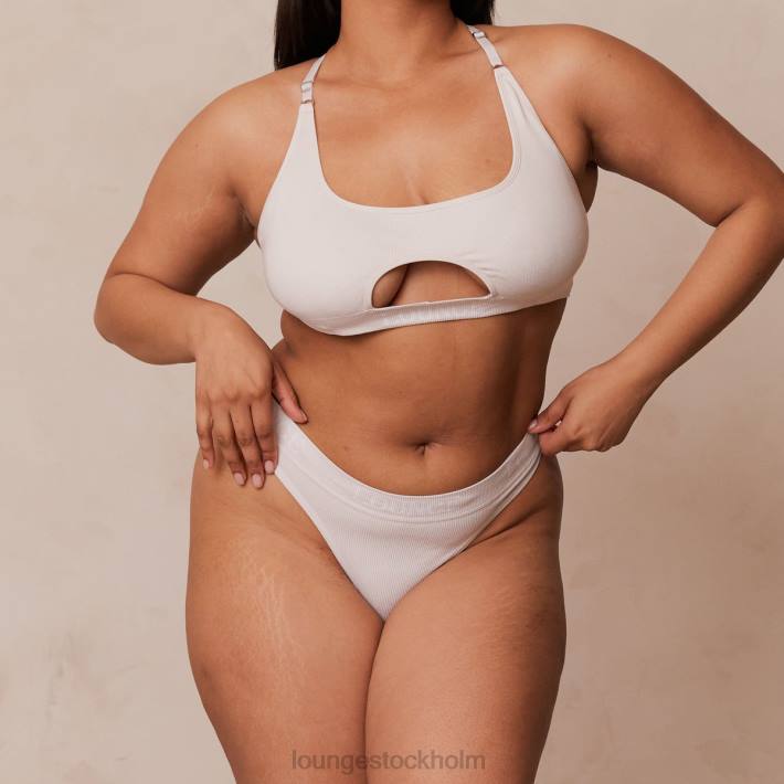 Lounge kvinnor grädde underkläder FP6J220 sömlös BH & stringtrosa/kalsonger set