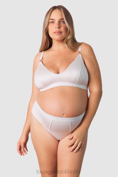 Lounge kvinnor grädde underkläder FP6J234 nurture amningsbh & stringtrosa/trosor set
