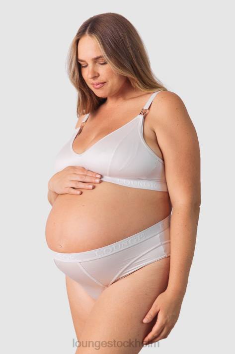 Lounge kvinnor grädde underkläder FP6J234 nurture amningsbh & stringtrosa/trosor set