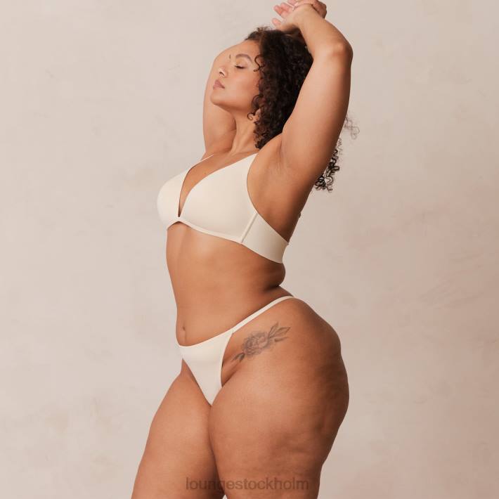 Lounge kvinnor latte underkläder FP6J228 lätt t-shirt med t-shirt utan tråd och stringtrosa/kalsonger