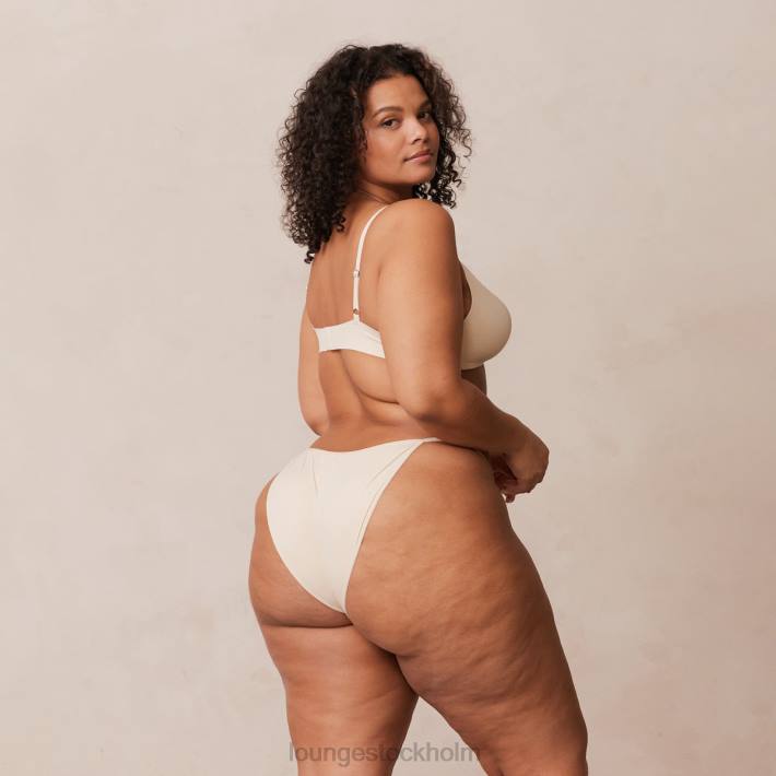 Lounge kvinnor latte underkläder FP6J228 lätt t-shirt med t-shirt utan tråd och stringtrosa/kalsonger