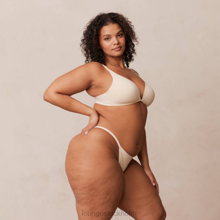 Lounge kvinnor latte underkläder FP6J228 lätt t-shirt med t-shirt utan tråd och stringtrosa/kalsonger