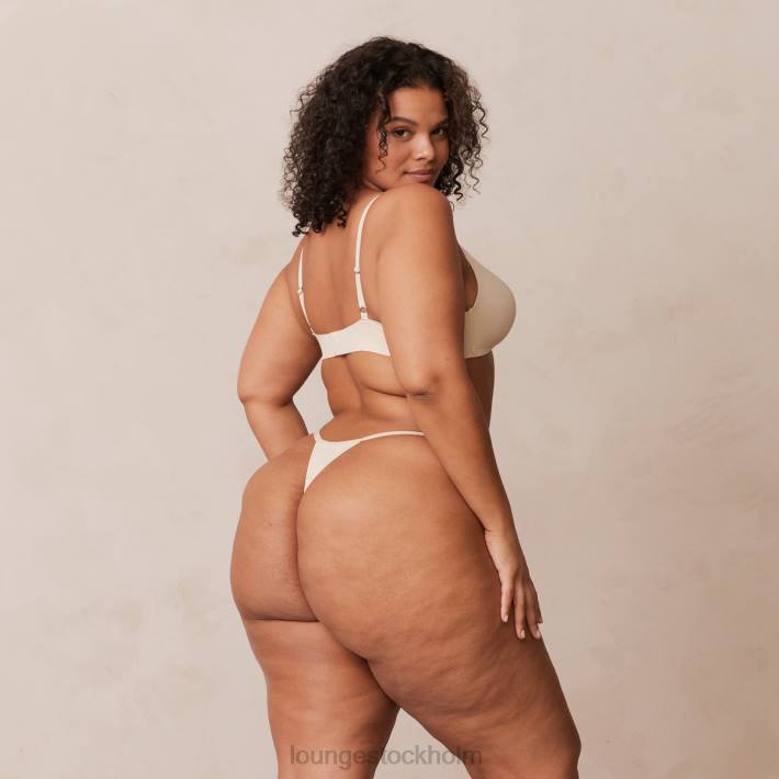 Lounge kvinnor latte underkläder FP6J228 lätt t-shirt med t-shirt utan tråd och stringtrosa/kalsonger