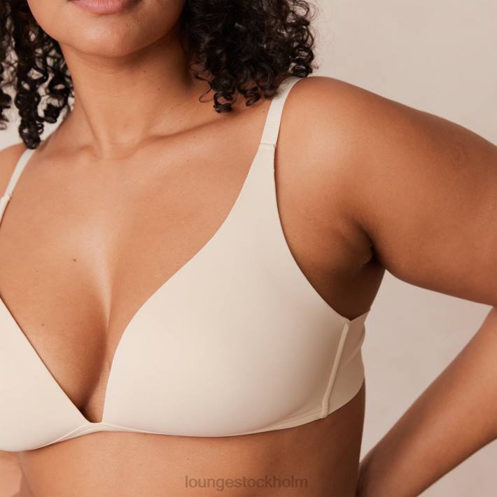 Lounge kvinnor latte underkläder FP6J228 lätt t-shirt med t-shirt utan tråd och stringtrosa/kalsonger