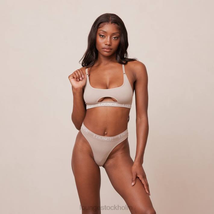 Lounge kvinnor mink underkläder FP6J190 sömlös BH & stringtrosa/kalsonger set